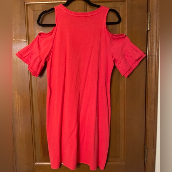 Women’s Gameday Couture Georgia Bulldogs Red Cold Shoulder Dress Size Medium - Picture 3 of 5